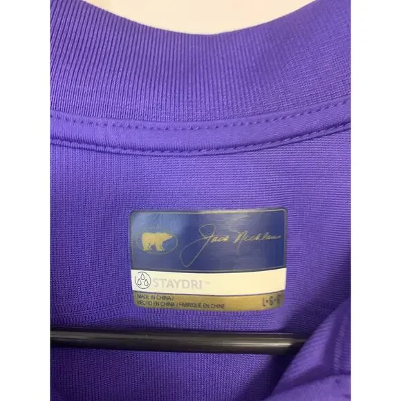 Polo Shirts Purple & Lavender Preppy Golf Causal Mens SZ L - Picture 2 of 9